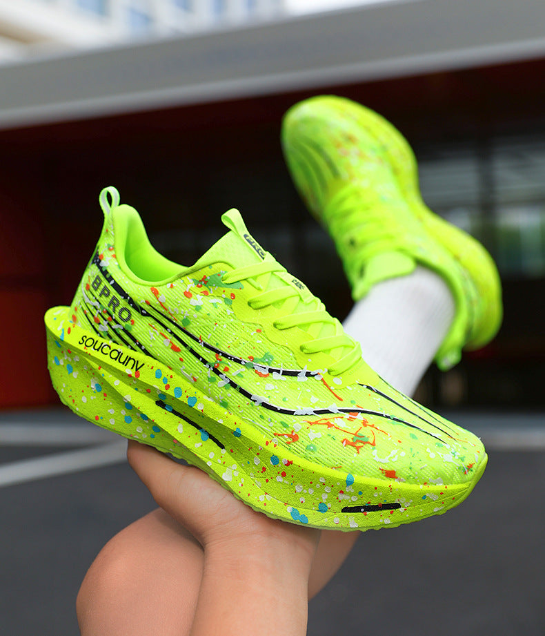 Parent-Child Cool Luminous Running Shoes Casual Fashion Men's Shoes Breathable Mesh Lightweight Comfortable Cushioned Wear-Resistant Sports Shoes