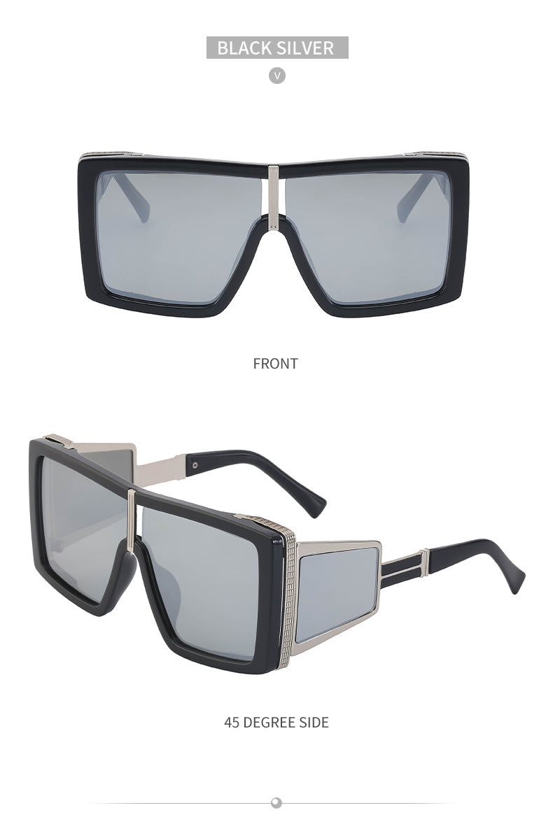 New Steampunk Style Sun Protection Sunglasses for Women, Full Coverage, Men's Trendy European and American Wholesale