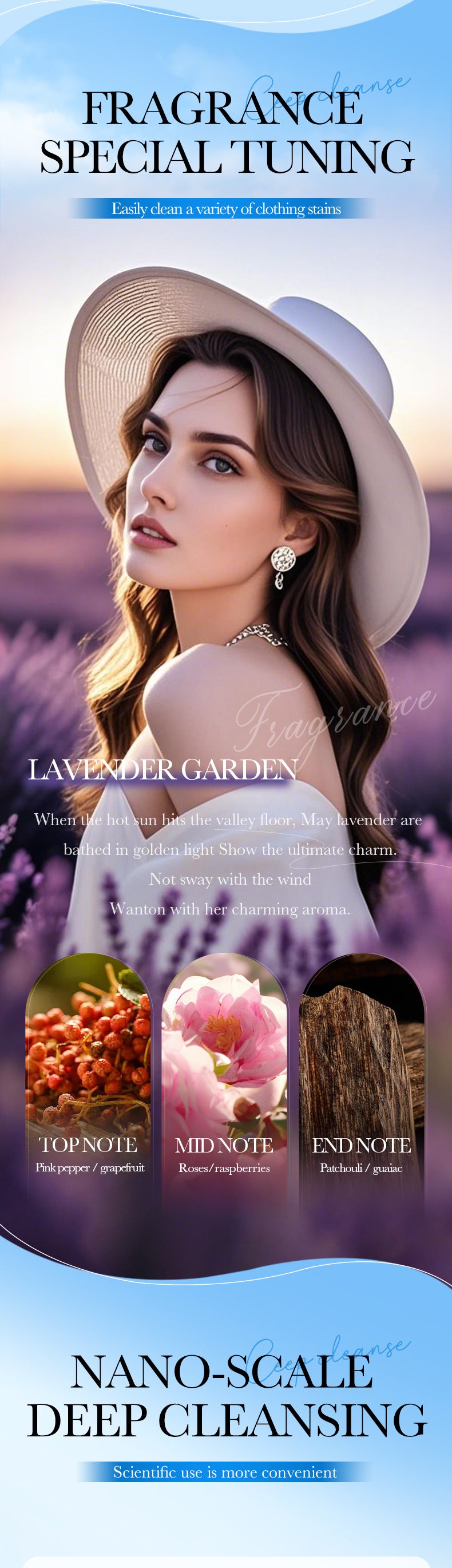 Cross-border Large Capacity Lavender Antibacterial Laundry Detergent2KG Clean Fragrance Export Manufacturer Wholesale