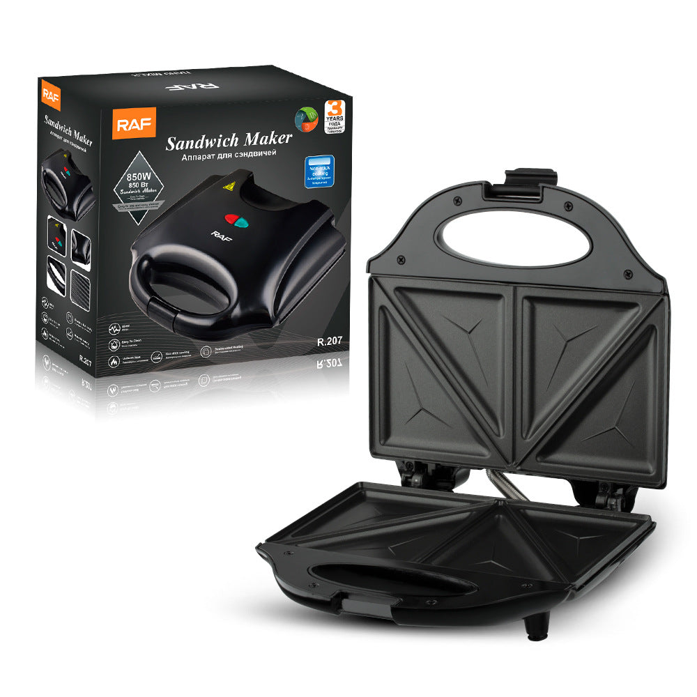 RAF European Standard Sandwich Maker Breakfast Machine Waffle Maker Toaster Multifunctional Light Food Machine Breakfast Machine