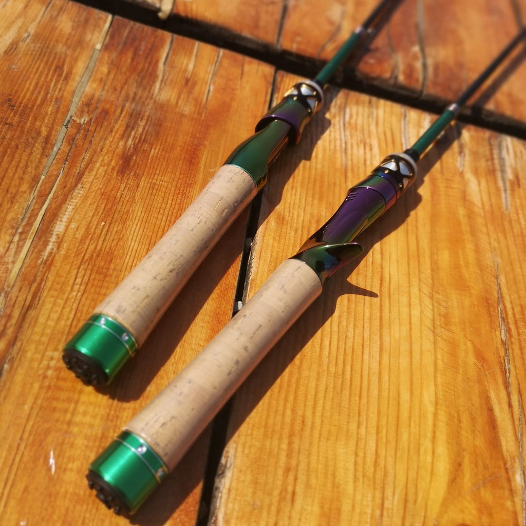 Ultra-short Carbon Fiber Shrink UL Portable Lure Rod Electroplated Telescopic Stream Lure Rod