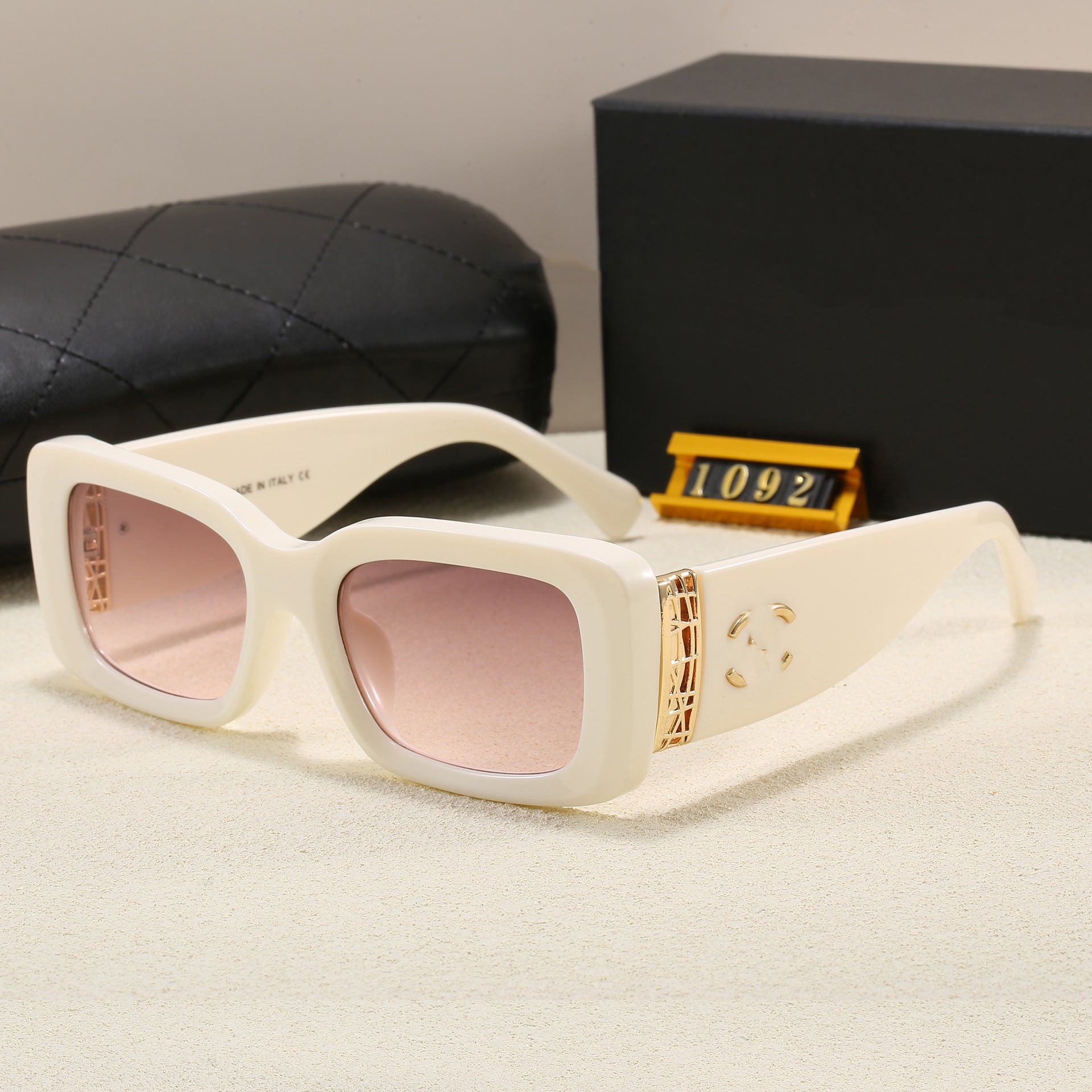 New Chanel-style Sunglasses ins Feng Xiaohong Book Internet Celebrity Same Style Personality Square Frame Fashion Sunglasses for Women