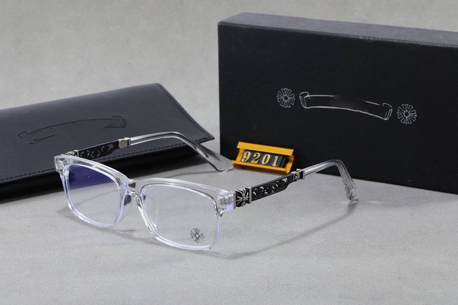 2025New European and American Style Fashion HD Blue Light Blocking Glasses Unisex Plain Glasses Wholesale