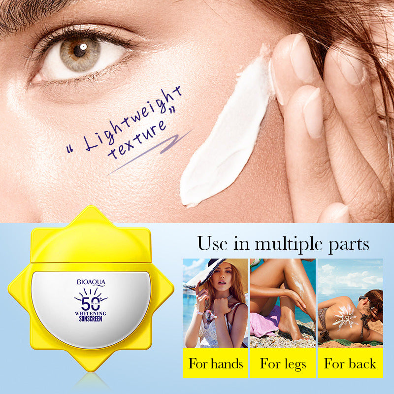 Whitening Sunscreen40gBIOAOUA Improve Isolation UV Protection Sunscreen Lotion Cross-Border Wholesale