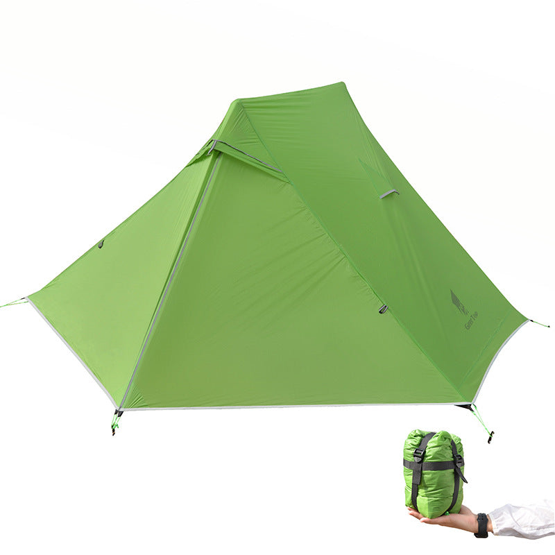 New Tent Outdoor Double Portable Lightweight Mountaineering Outdoor Hiking Waterproof Silicone Coated Camping Lightweight Waterproof