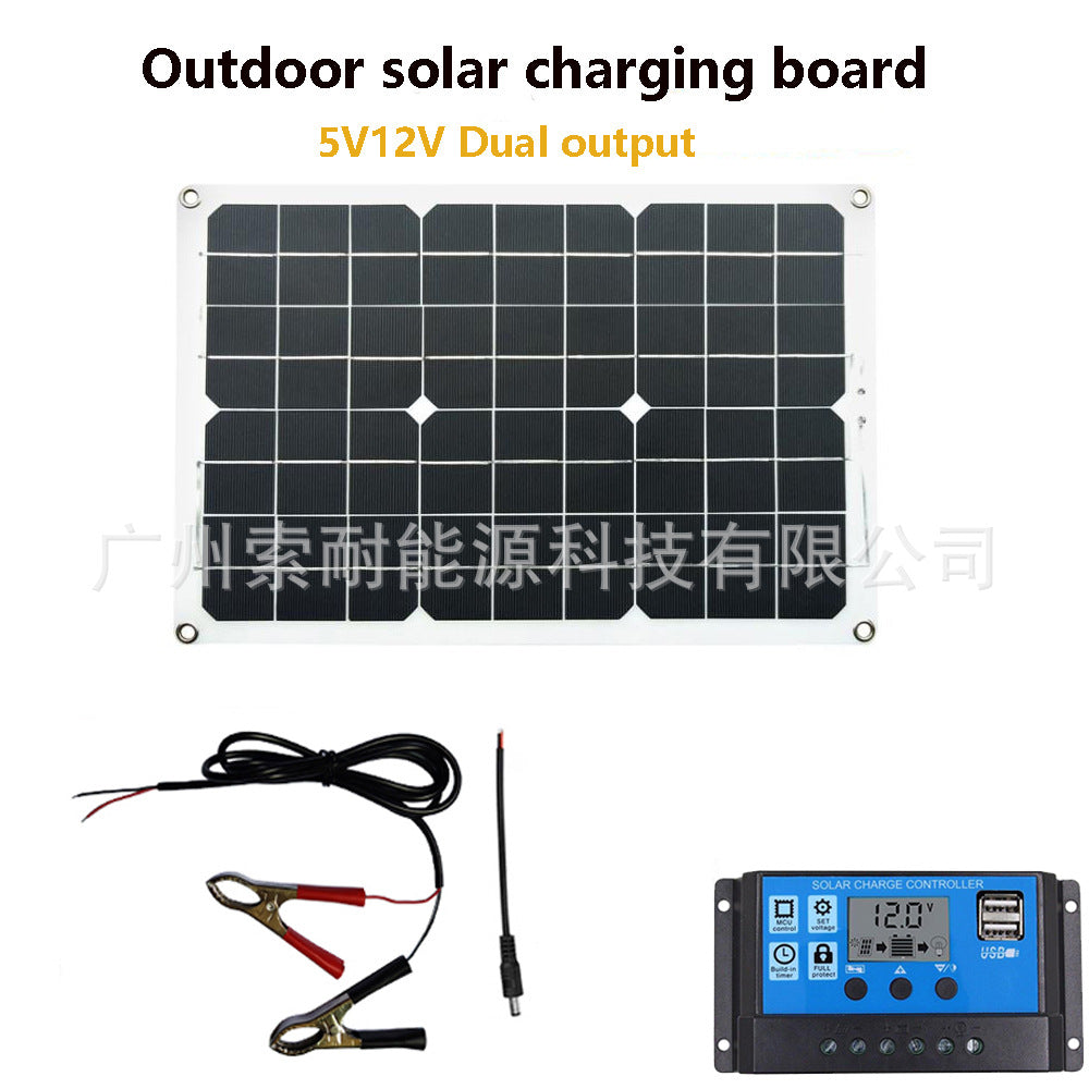 Triumph300W/500W Solar Energy Kit System：12V Inverter+30A Controller+18W Solar Panel