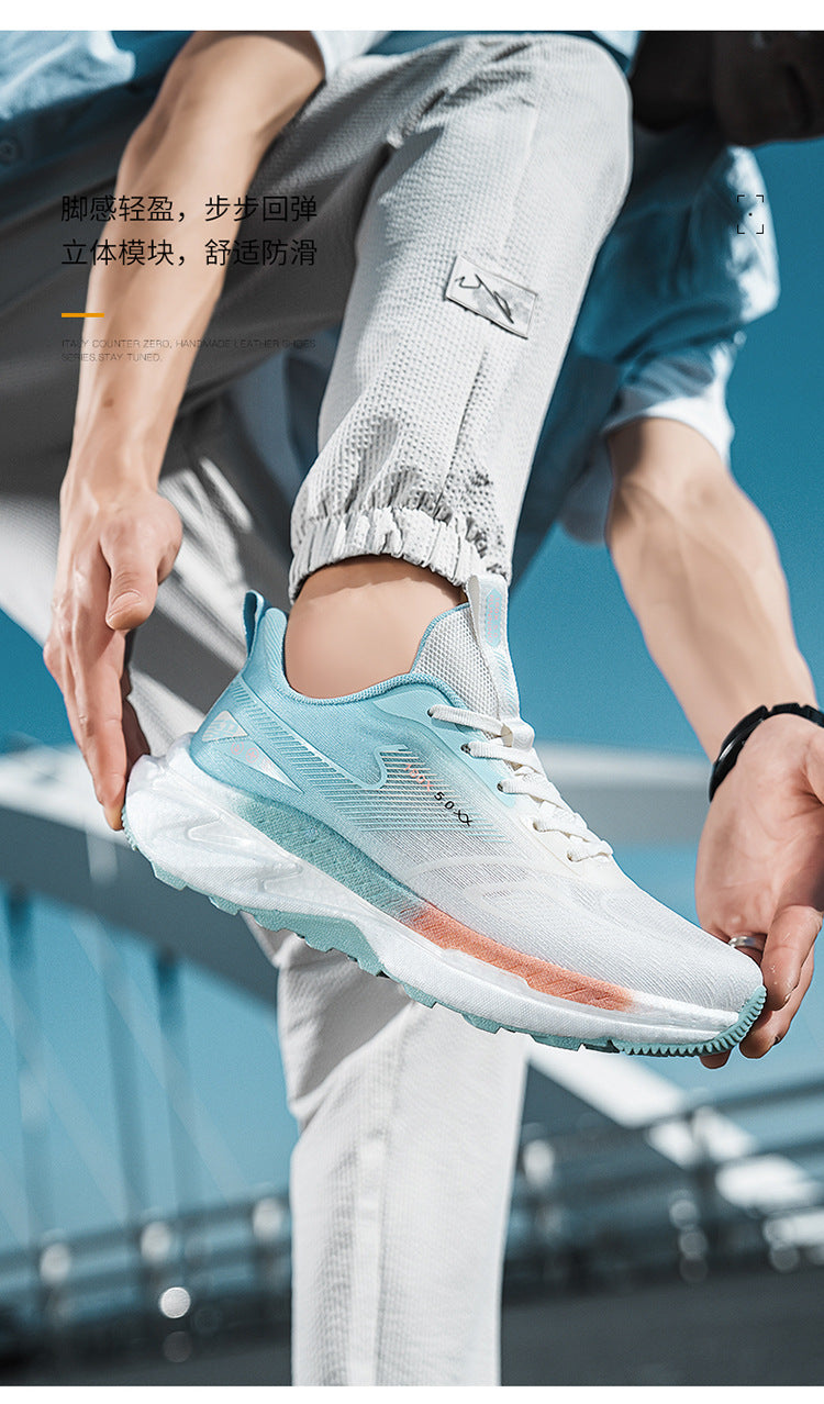 Sports Shoes Men2025New Breathable Anti-Slip Shock Absorption Sports Shoes Soft Sole Casual Lightweight Versatile Professional Fitness Shoes