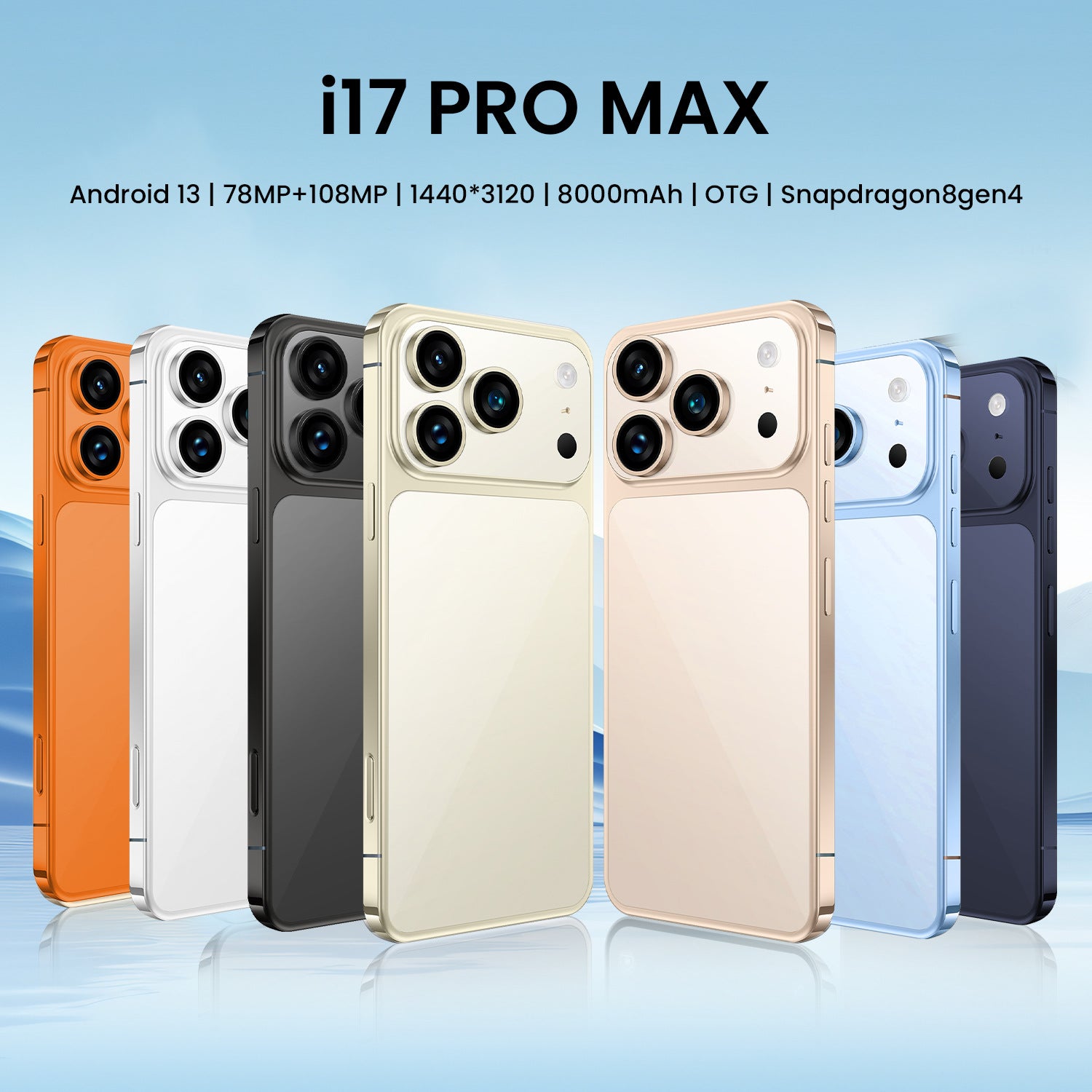 Mobile Phone TK Delivery i17ProMAX Large Screen16+1TB17pro New Smartphone Hot Sale List