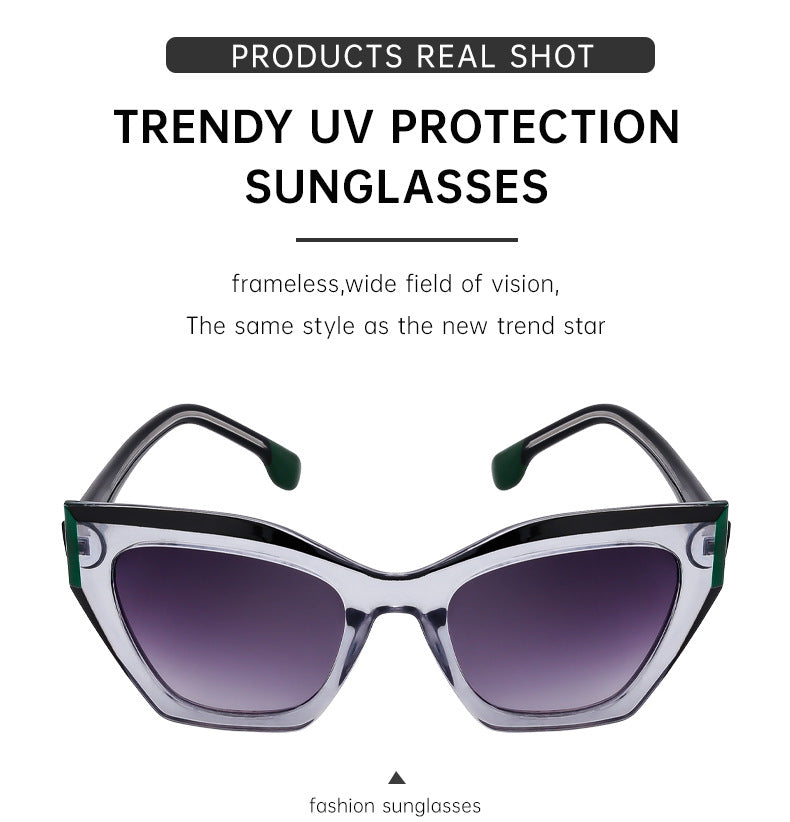 European and American Fashion Cat Eye Sunglasses for Women Hollow High-end Sunglasses Wholesale Glasses sunglasses