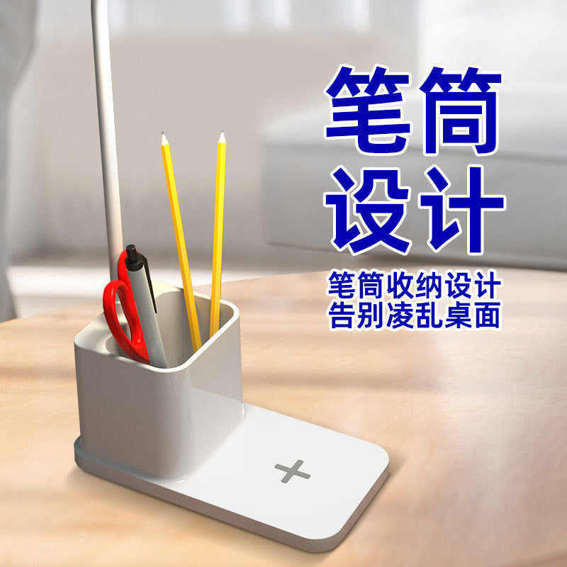 Custom Reading Desk Lamp Touch Dimmable Color Adjustment Desk Lamp for Students Dormitory Rechargeable Study Children's Bedroom Eye Protection Desk Lamp