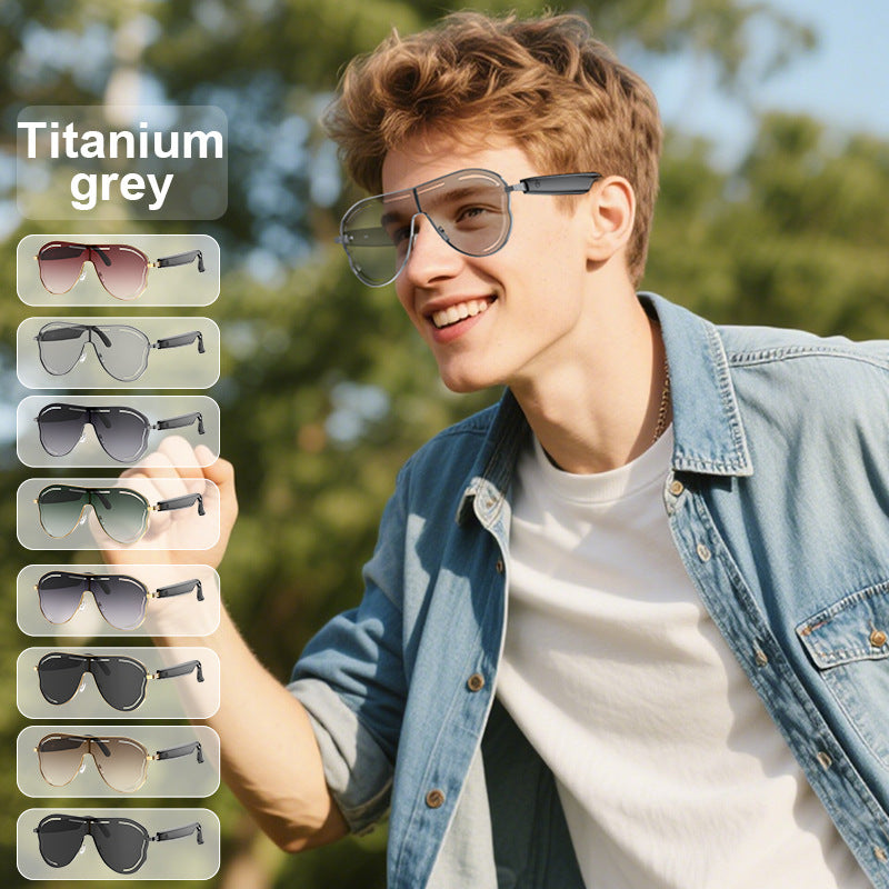 AI Translation Smart Bluetooth Glasses Sunglasses Sports Bluetooth Smart Audio Headphones Glasses Fashion Sunglasses