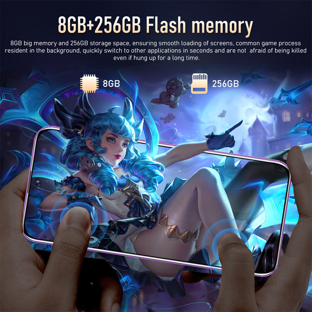 Mobile Phone S23+Ultra7.3Inch16+512G Memory All-in-One Machine Factory Direct Smart Full Screen