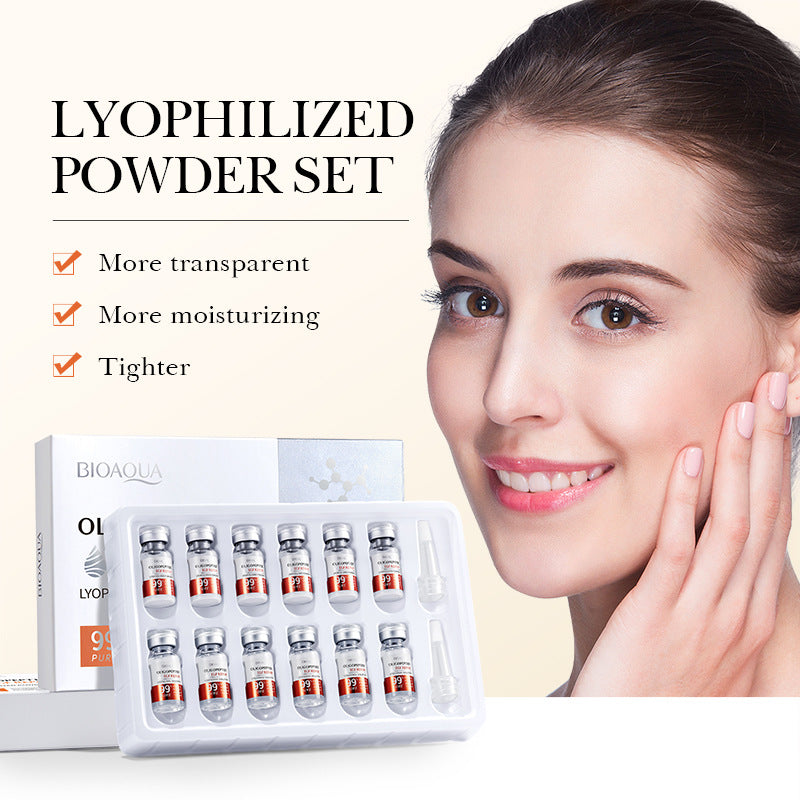 Full English Oligopeptide Freeze-Dried Powder Set BIOAOUA Hydrating Moisturizing Nourishing Skin Care Wholesale for  Trade