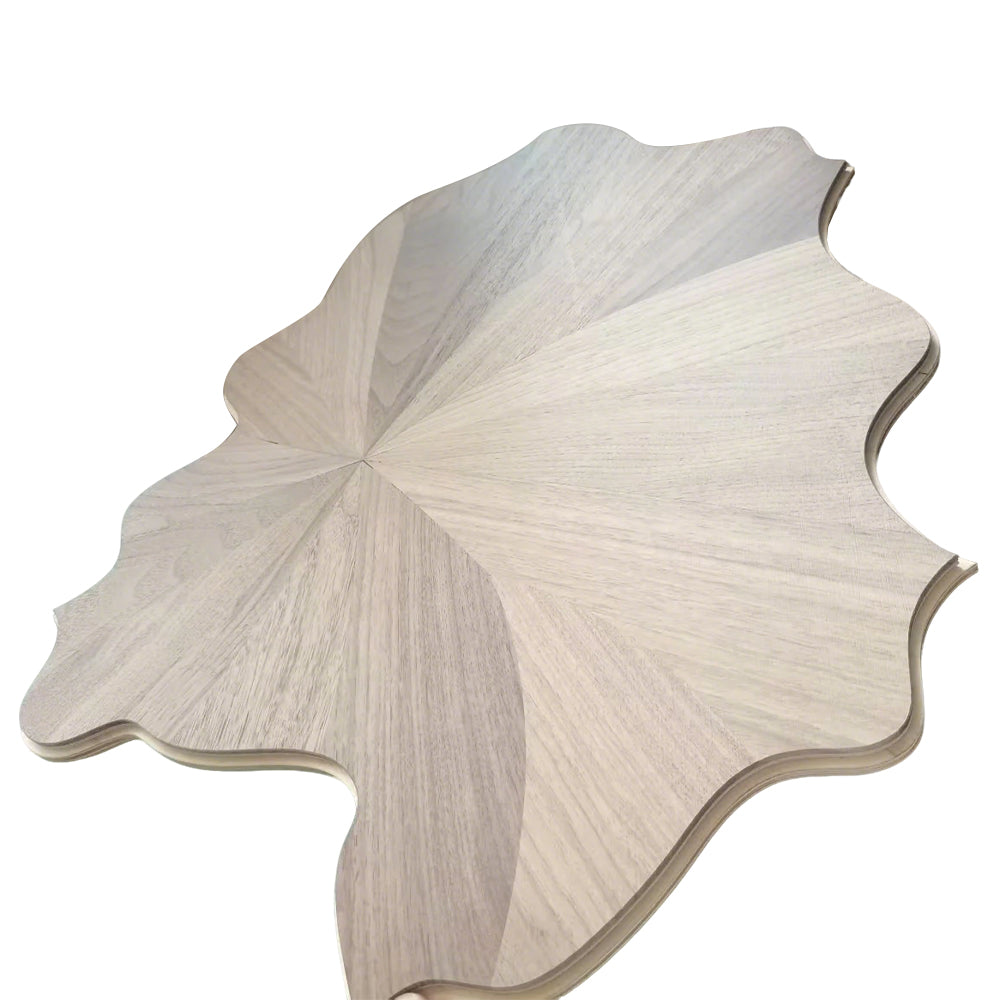 Customizable 18mm Solid Wood Oak Lotus Pattern Engineered Decking Flooring | Waterproof Outdoor Luxury Villa Living Room Design