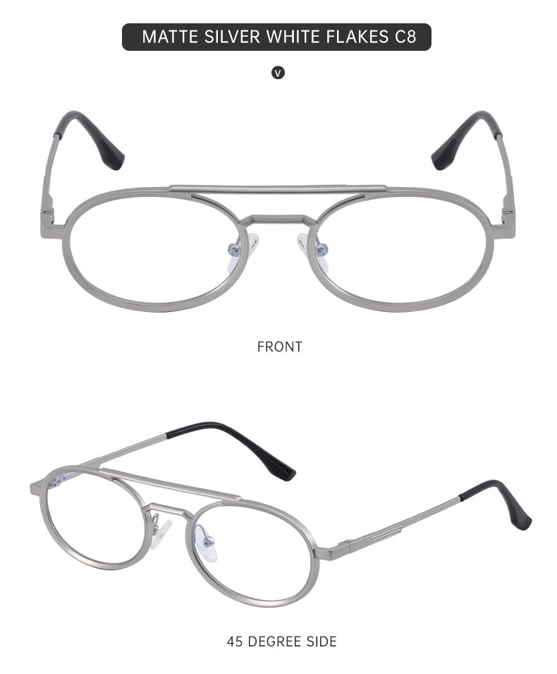 2025New European and American Retro Oval Frame Sunglasses for Men with High-end Spring Sunglasses for Women sunglasses