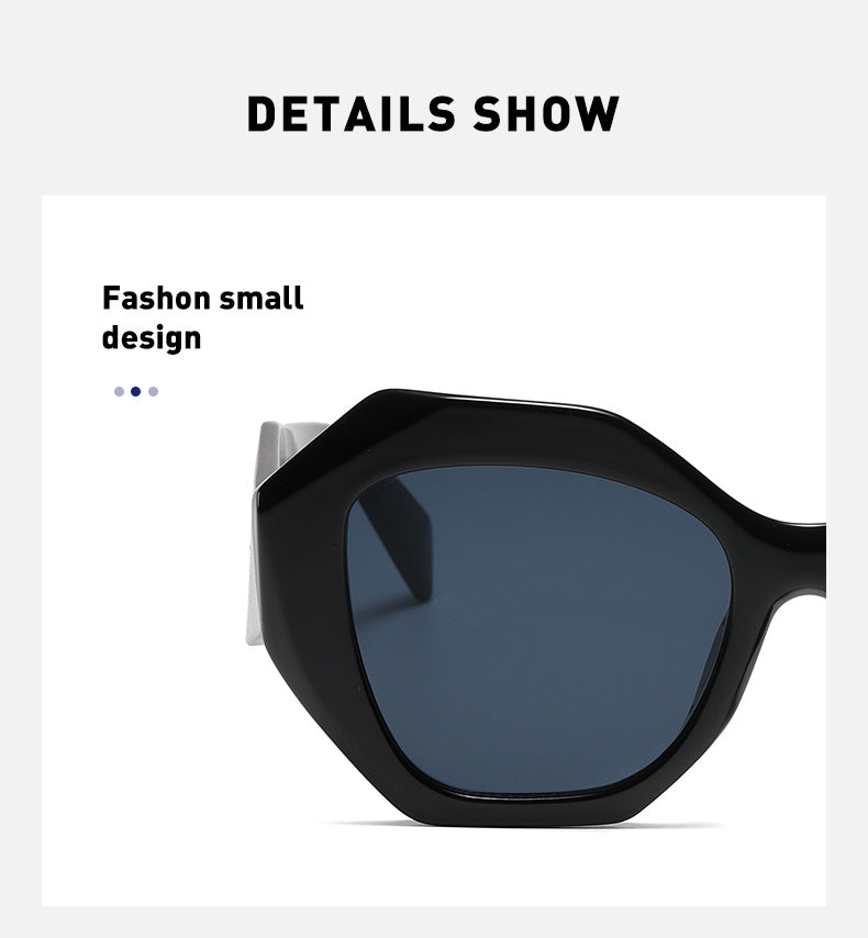 Sunglasses for Women New Irregular Frame Sunglasses for Women European and American Trendy Large Frame Sunglasses Sun Protection Glasses