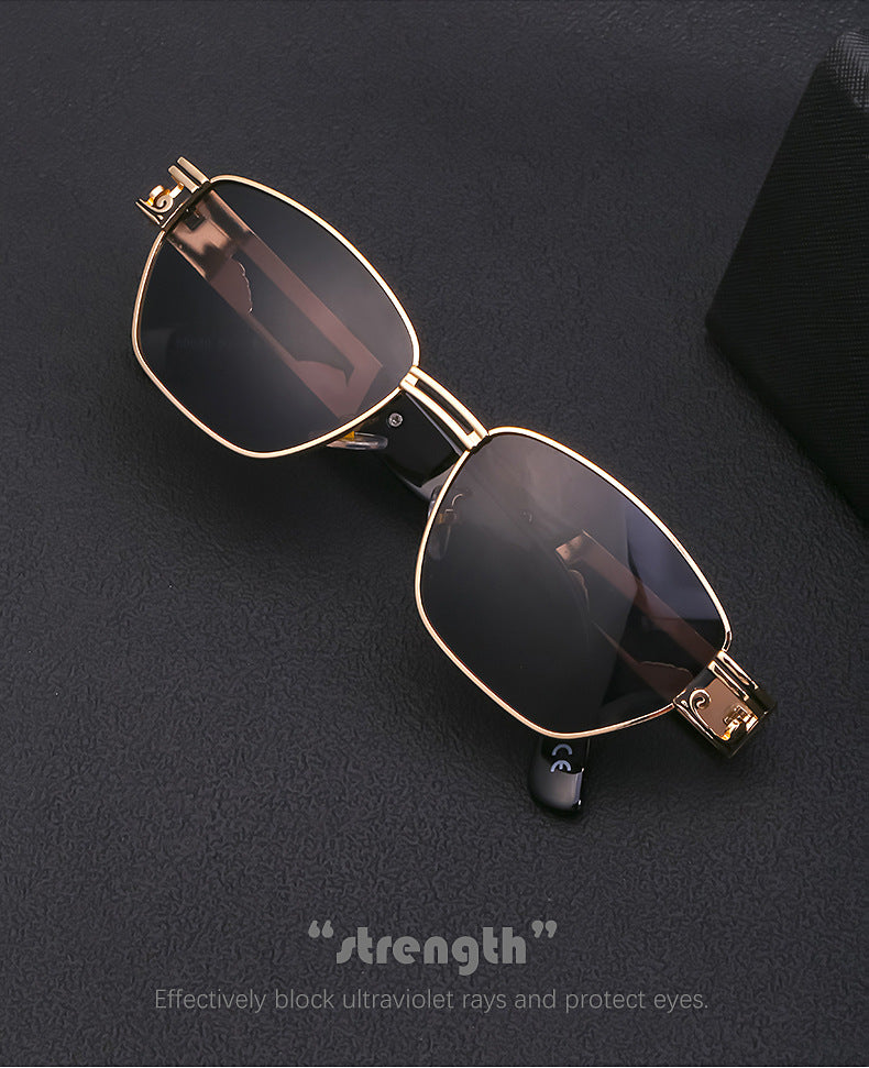 2025Steampunk Sunglasses New Men's Trendy Fashion Retro Small Square Frame Sunglasses Men sunglasses
