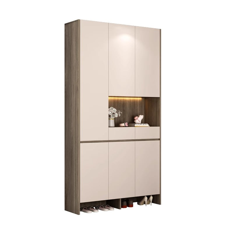 Honeycomb Aluminum Alloy Entryway Cabinet Shoe Cabinet Integrated Cabinet Custom Entryway Wall-Mounted Living Room Storage Organizer Welcome Cabinet