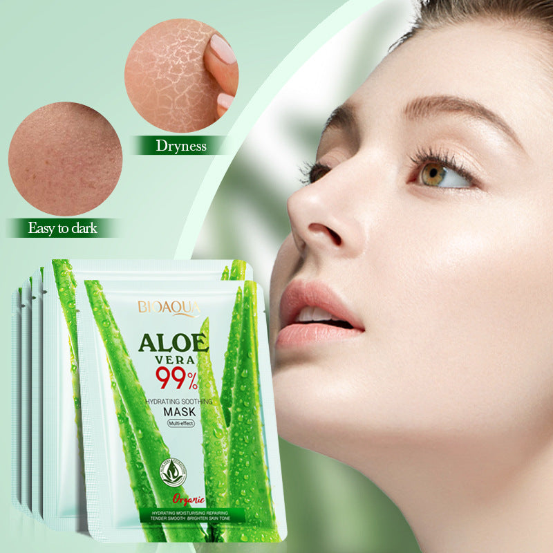 Aloe Vera Mask BIOAOUA Moisturizing, soothing, nourishing, hydrating face mask cross-border wholesale