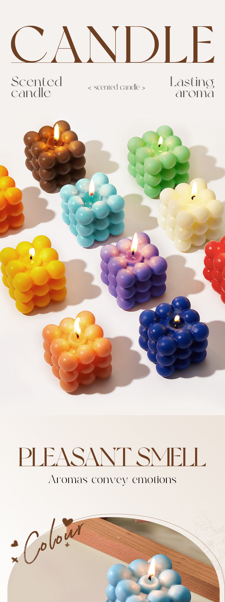 Aromatherapy Candle140g SADOER Celebration Holiday Party Birthday Candle Cross-Border Foreign Trade Wholesale