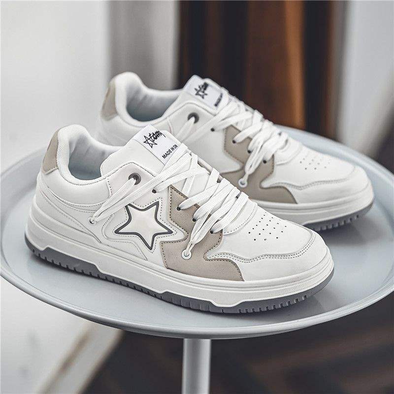 Men's Trendy Shoes2025New American Retro Niche Casual Sneakers ins Internet Celebrity Versatile White Sneakers