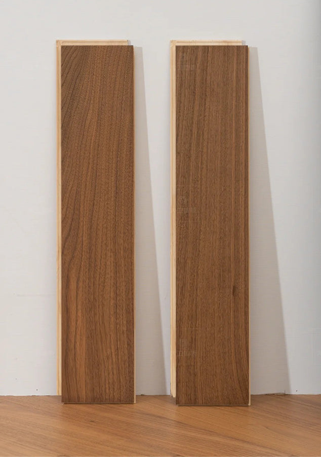 Custom 15mm Solid Wood Black Walnut Herringbone Engineered Wood Flooring | Premium Multi-Layer Waterproof Anti-slip Outdoor Park