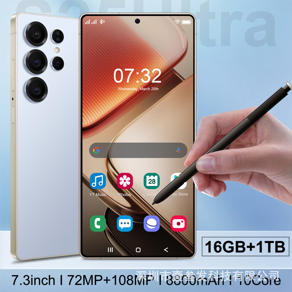 Factory New S25 Ultra Smartphone12+512 High-end7.3Inch Large Screen 5G Mobile Phone