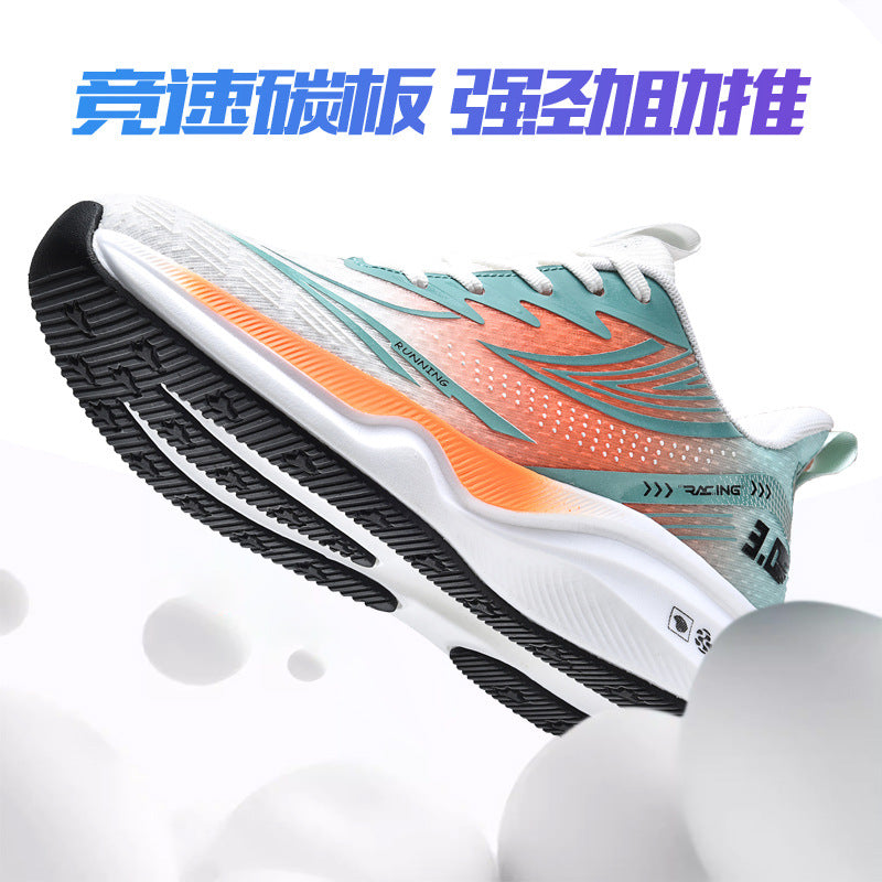 New Summer Lightweight Wear-resistant Men's Running Shoes Carbon Plate Non-slip Sports Shoes Casual Fashion Shoes