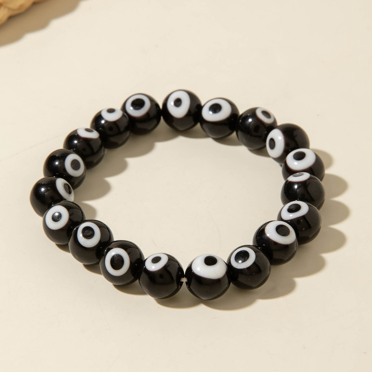 European and American Ornament Bohemian Devil's Eye Beaded Bracelet  Fashionable and Unique Eye Elastic Bracelet Wholesale