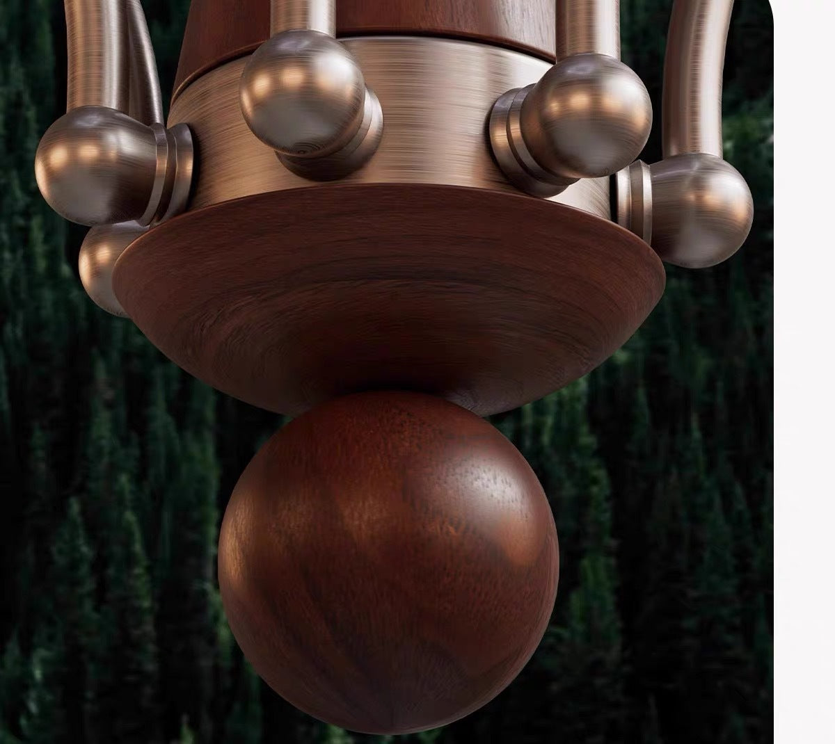 Vintage Retro Solid Wood Living Room Designer Persimmon Pendant Light Vintage French Cream Style Bedroom Living Room Dining Room Light