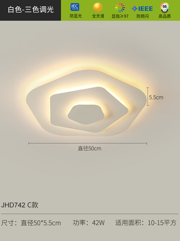 Bedroom light led Modern Minimalist Ceiling Light Internet Celebrity ins Creative Round Home Master Bedroom Study Zhongshan Lamp