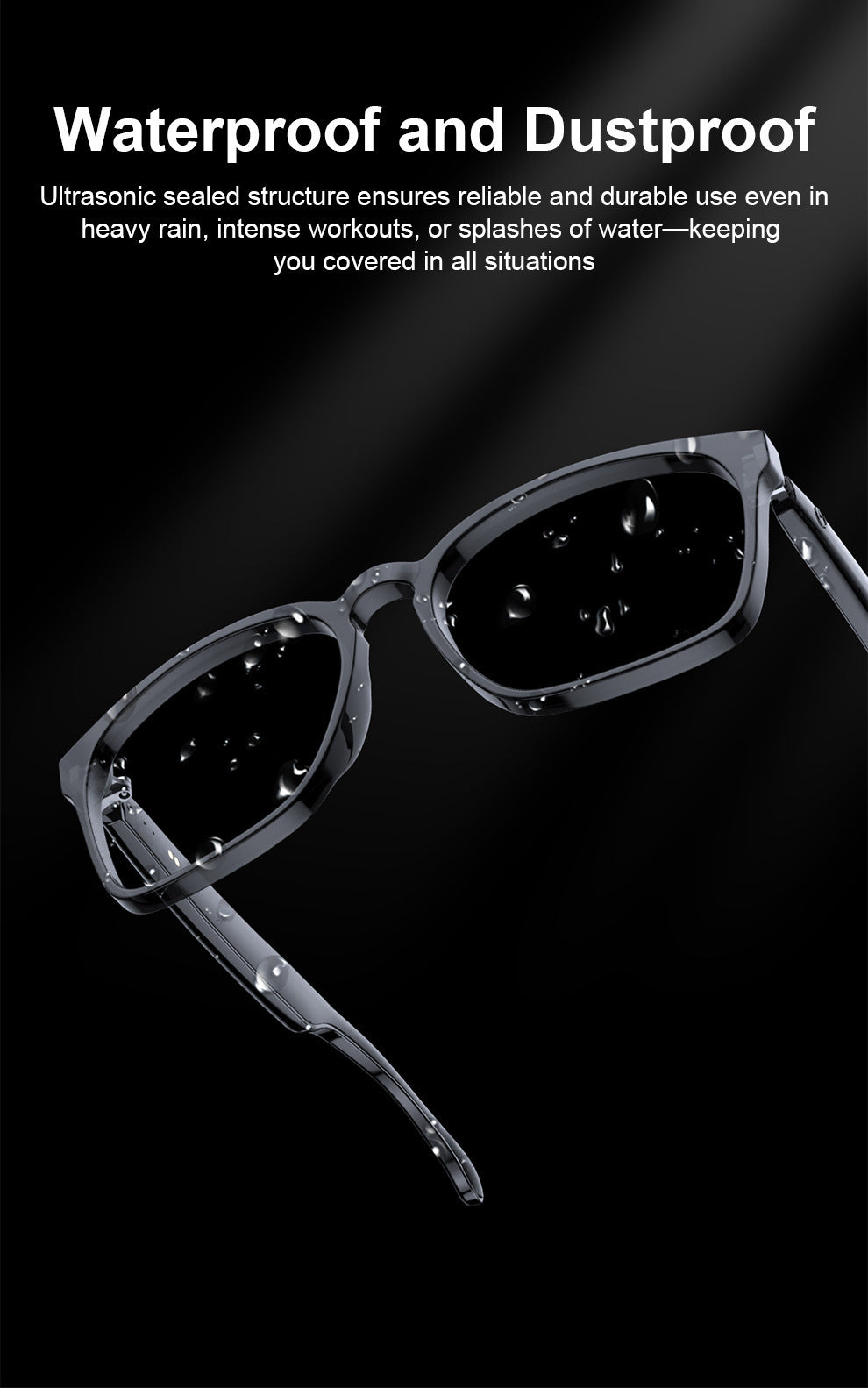 ai Translation Smart Glasses Photochromic Bluetooth Wireless Hands-Free Call Audio Multi-Function Driving Glasses