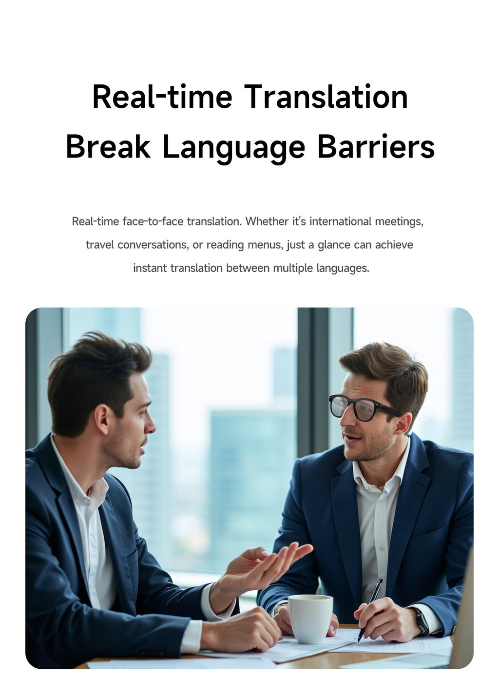 M88Smart Glasses200100 Megapixel Camera with Image Stabilization1080P Video Recording AI Simultaneous Translation Character Recognition