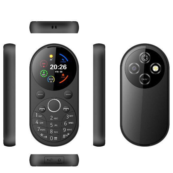 1.771-inch Round Mini Functional Phone for Elderly Dual SIM Dual Standby Backup Elderly Phone Wholesale