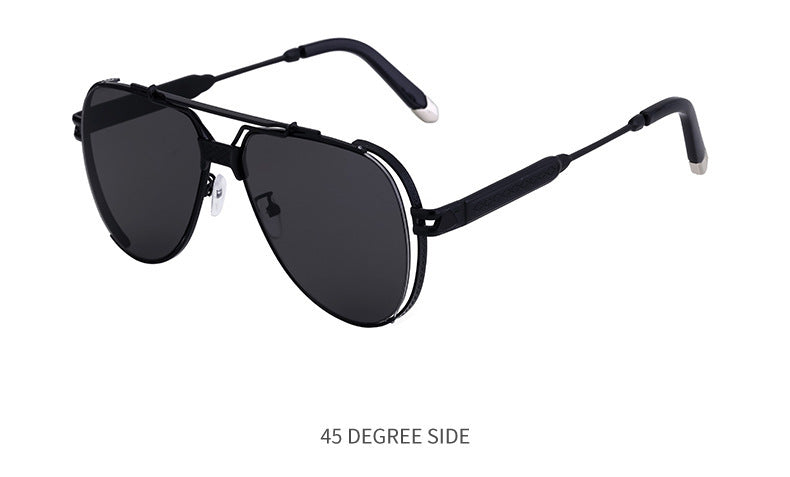 Double Bridge Toad Glasses Men's European and American Fashion Punk Style Sunglasses Outdoor Sports Sun Protection Glasses sunglasses