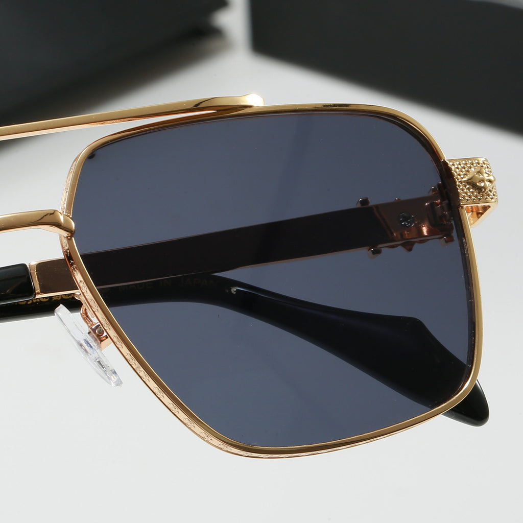 Handcrafted Heavy-duty Glasses Elegant High-quality Titanium Sunglasses for Men and Women Fashionable Casual UV Protection Sunglasses