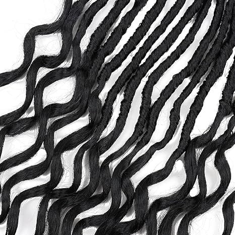 14-301 Inch Synthetic Dreadlock Crochet Wig DEEPNULocscrochethair Scattered Tail Celebrity Fashion