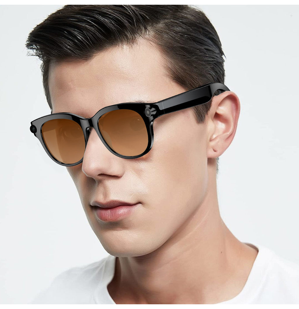 M89Smart Glasses200100 Megapixel Camera with Image Stabilization720P Video Recording WiFi6Transmission AI Simultaneous interpretation