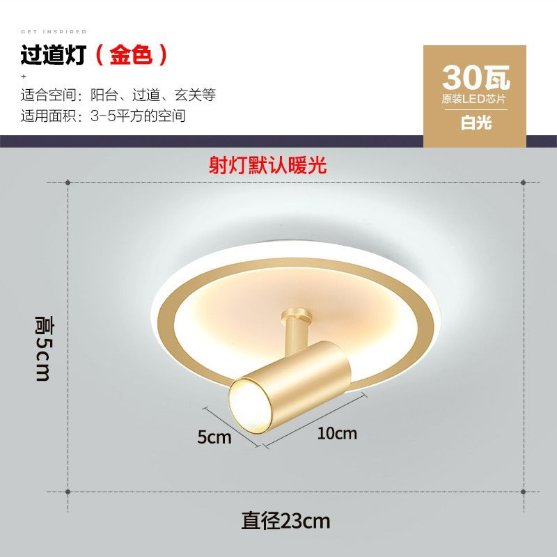 Aisle Light Corridor Light Luxury Balcony led Lamp Creative Background Wall Spotlight Simple Modern Cloakroom Ceiling Lamp