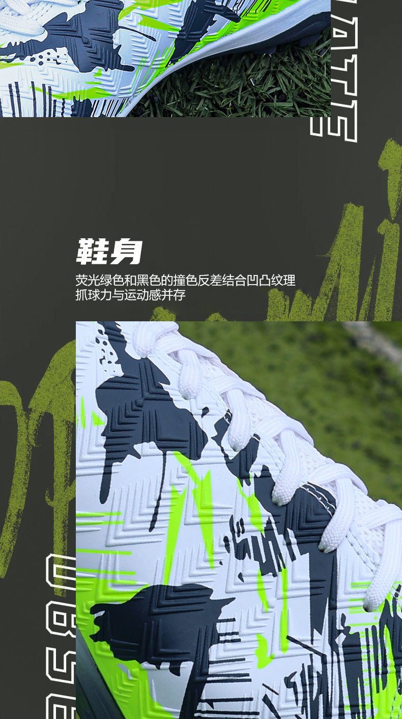 CICERO High quality professional football shoes for men and women FG Long Spike Anti-Slip Wear-Resistant Youth Practical Competition Training Shoes