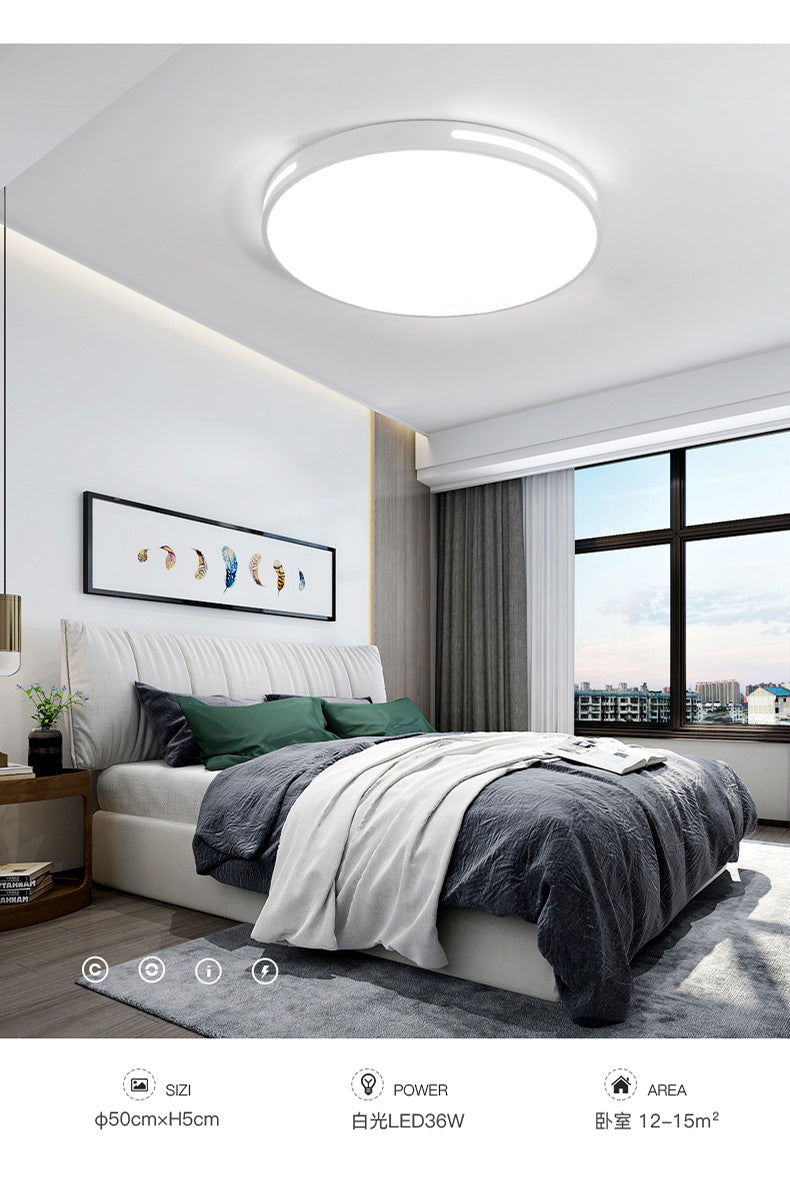 Ultra-thin Modern Minimalist LED Ceiling Lamp Round Bedroom Lighting Living Room Lamp Creative Study Dining Room Balcony Lighting Fixture