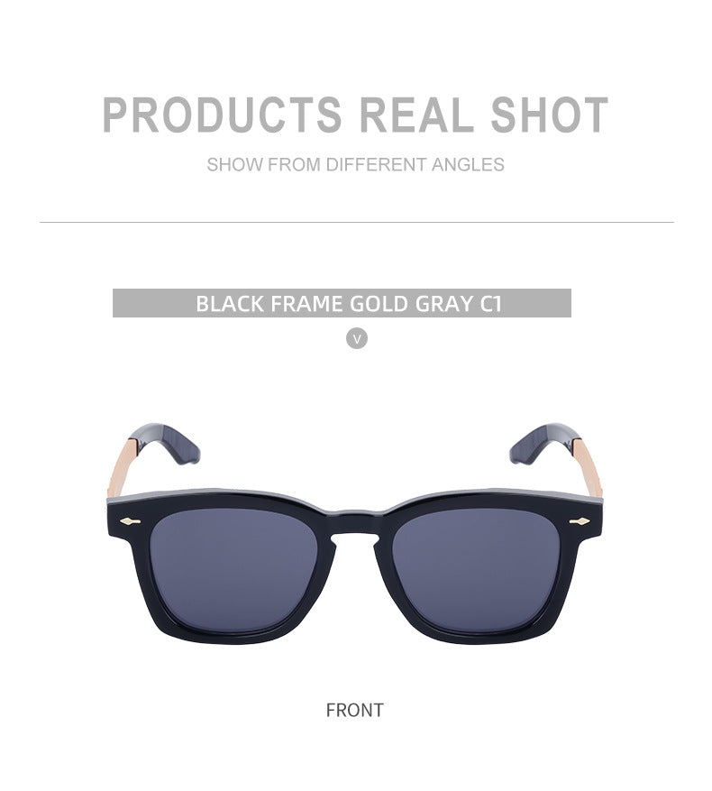 Square Frame Retro Sunglasses for Men, Sun Protection, Driving Special, High-End Outdoor Glasses Wholesale shades