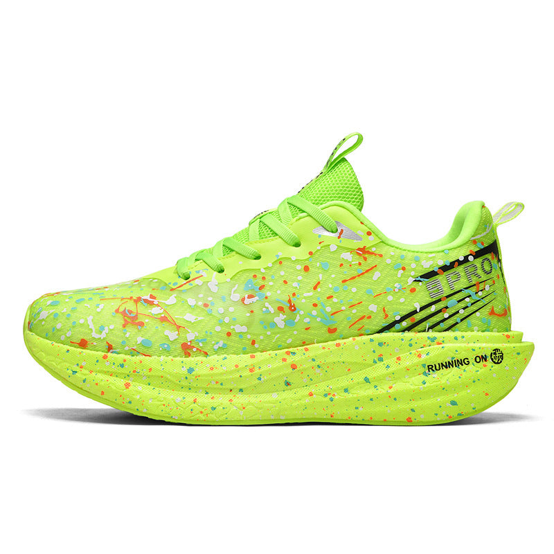 Red Rabbit9pro Autumn and Winter New Double Mesh Luminous Carbon Plate Real Explosion Running Shoes Couples plaid Cushioning Wearable Sneakers