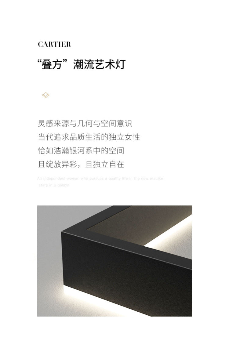 Living Room Chandelier Modern Simple Elegant Living Room Light Minimalist Bedroom Dining Room Light Nordic Style Square Living Room Main Light