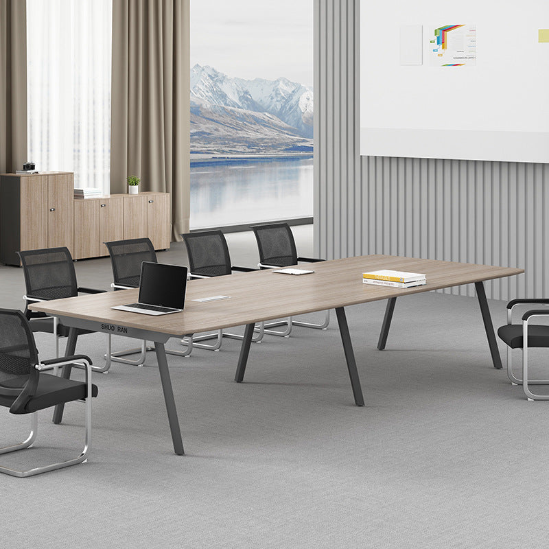 Conference Table Long Table Simple Modern Meeting Room Table and Chair Set Small Negotiation Training Table Long Office Desk Furniture