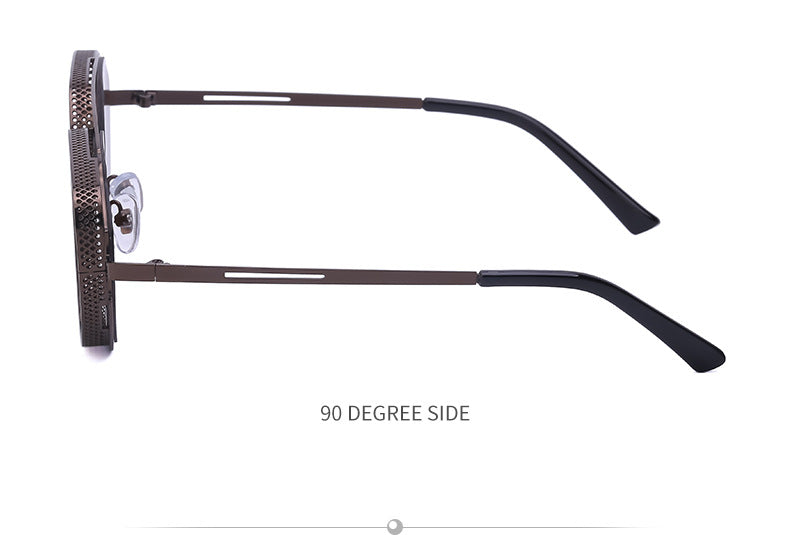 New Hollow Sunglasses for Men, European and American Retro Steampunk Irregular Sunglasses, Fashion Glasses sunglasses