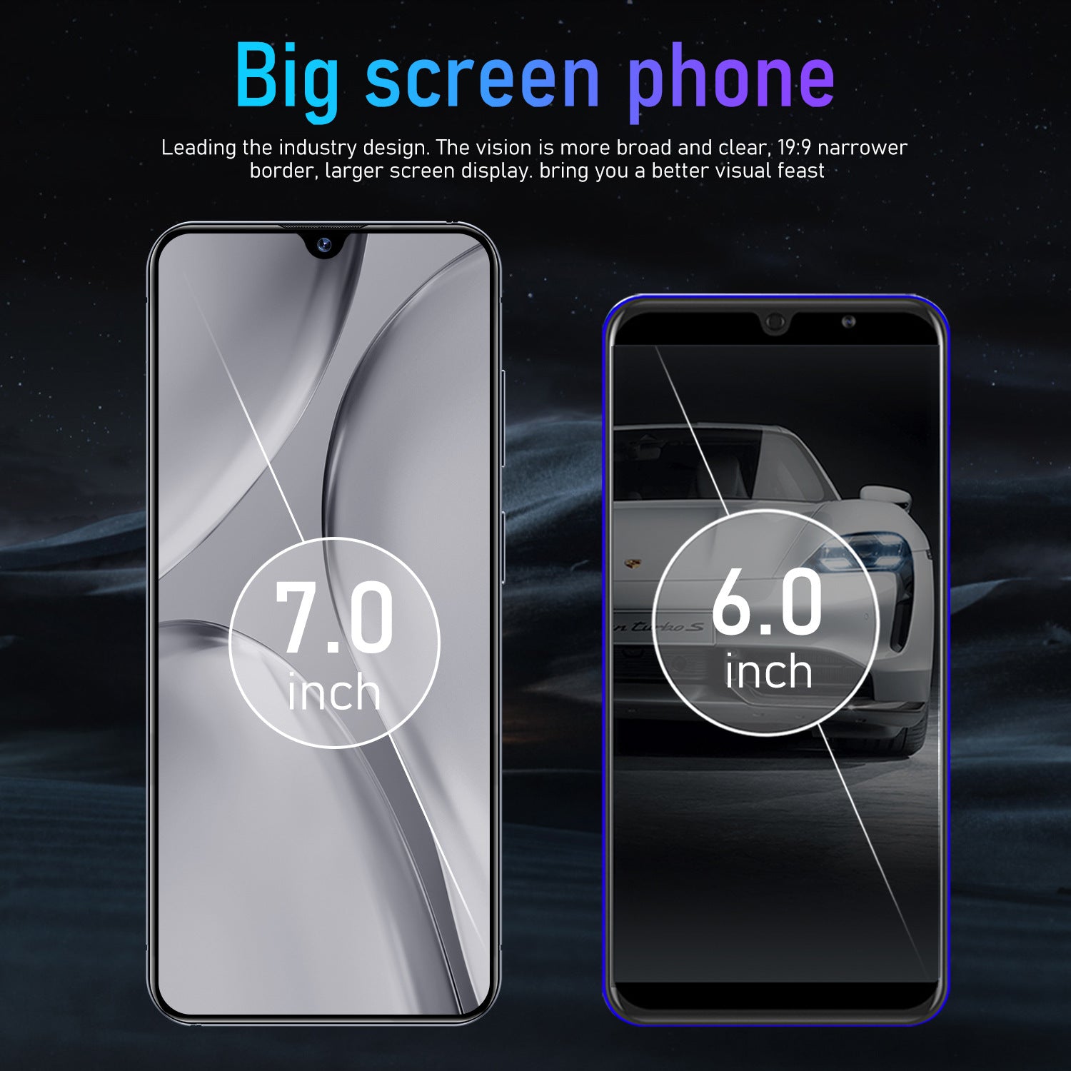 Android Phone S24New Smartphone7.3Inch Large Screen2+16G Android Smart Phone Wholesale