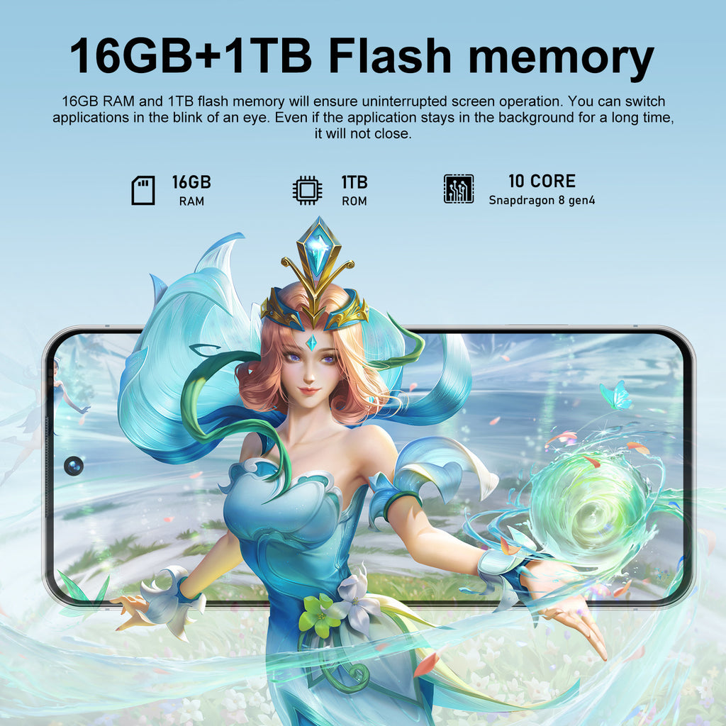 Hot Sale i17 Pro Max Android Smartphone16+1T Factory Direct Sales Mobile Phones