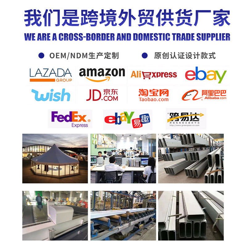 Aluminum Alloy Tent Factory Large Arc Top Tent Outdoor Event Car Exhibition Tent Arc Dome Storage Shed