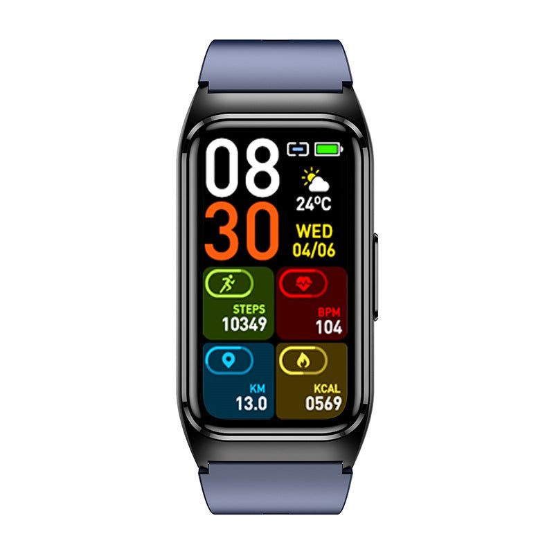 New TK75Blood pressure and blood sugar testing heart rate monitoring IP68Waterproof Social Entertainment Smart Watch